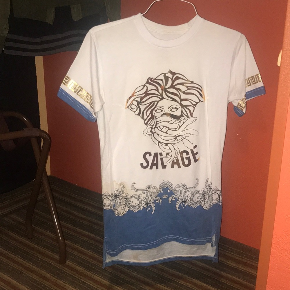 Bleaker and Mercer “Savage” Foil Graphic T-shirt